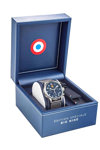 PATROUILLE DE FRANCE Big Nine Chronograph Silver Stainless Steel Bracelet Gift Set