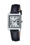 CASIO Collection Black Leather Strap