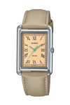 CASIO Collection Beige Leather Strap